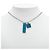 Collana Damier Colors di Louis Vuitton Argento Blu - vista 7
