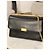 Borsa Chanel in pelle liscia nera con chiusura CC dorata Nero - vista 11