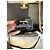 Borsa Chanel in pelle liscia nera con chiusura CC dorata Nero - vista 12