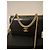 Borsa Chanel in pelle liscia nera con chiusura CC dorata Nero - vista 3