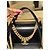 Borsa Chanel in pelle liscia nera con chiusura CC dorata Nero - vista 8