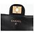 Chanel Lady Handle Klappkartenhalter aus gestepptem Kalbsleder mit Kette Schwarz - Ansicht 7