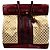 Borsa da viaggio oversize Gucci Monogramma GG in coccodrillo e pelle beige