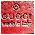 Borsa da viaggio oversize Gucci Monogramma GG in coccodrillo e pelle beige - vista 11