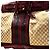 Borsa da viaggio oversize Gucci Monogramma GG in coccodrillo e pelle beige - vista 2