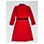 Vestido Gucci de Jersey Rojo con Detalles Web Roja - vista 3