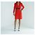 Vestido Gucci de Jersey Rojo con Detalles Web Roja - vista 4
