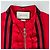 Vestido Gucci de Jersey Rojo con Detalles Web Roja - vista 5