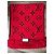 Louis Vuitton Logomania Scarf Red - view 3