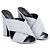 Sandali Gucci Webby in pelle metallizzata argento Metallico