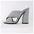 Sandali Gucci Webby in pelle metallizzata argento Metallico - vista 6