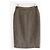 Falda de tweed de pata de gallo Chanel Detalle de cremallera Otoño 2015 15K Castaño - vista 6