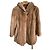 Autre Marque Abrigo de piel de visón beige
