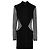Balmain Minikleid aus schwarzem Polka-Dot-Mesh