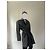 Trench coat de cuero con cinturón Balenciaga Negro - vista 3