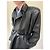 Trench coat de cuero con cinturón Balenciaga Negro - vista 5