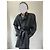 Trench coat de cuero con cinturón Balenciaga Negro - vista 6