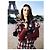Chaqueta de tweed a rayas burdeos Chanel 16A Runway FR 40 Negro Blanco - vista 8