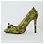 Pumps Bear Necessities di Charlotte Olympia Multicolore Verde - vista 3