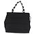 Borsa a mano Vala in tela nera e argento di Salvatore Ferragamo Auth 143256 Nero - vista 2