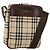Borsa a spalla Nova Check in tela beige e argento di BURBERRY Auth hk3087