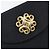 Borsa a Spalla in Tela Nera e Dorata Auth BA6269 di SAINT LAURENT Nero D'oro - vista 14