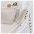 Borsa a spalla CHANEL in pelle caviar bianca con catena argento CC Auth BA6376 Bianco - vista 18