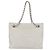 Borsa a spalla CHANEL in pelle caviar bianca con catena argento CC Auth BA6376 Bianco - vista 2