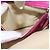 Borsa a Mano in Pelle Valentino Studs 2 in 1 Rosa Oro Auth BA6473 D'oro - vista 21