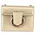 Borsa a spalla in pelle Gancini Chain di Salvatore Ferragamo, oro, Auth 142823 - vista 2
