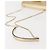 Borsa a spalla in pelle Gancini Chain di Salvatore Ferragamo, oro, Auth 142823 - vista 8