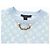 Camiseta de manga corta Monogram LOUIS VUITTON de algodón azul claro LV Auth 136319M - vista 5