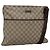 Gucci Borsa a Spalla GG Supreme in PVC Pelle Beige Argento 141198 Auth 141944