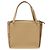 Burberry Bolso de mano de cuero beige plateado Auth BA5720 - vista 2