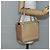 Burberry Bolso de mano de cuero beige plateado Auth BA5720 - vista 21