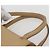Burberry Bolso de mano de cuero beige plateado Auth BA5720 - vista 8