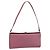 Pochette a spalla in pelle Gancini Salvatore Ferragamo Rosa Argento Auth bs29685
