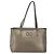 Bolsa Tote Gancini de couro bege e prata da Salvatore Ferragamo Auth hk2986 - vista 2