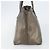 Bolsa Tote Gancini de couro bege e prata da Salvatore Ferragamo Auth hk2986 - vista 4