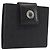 Bulgari Billetera Bifold BVLGARI Logo Mania de lona negra Auth am9073