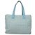 CHANEL Neue Reisetasche aus Nylon Hellblau Silber CC Auth 133486 - Ansicht 3