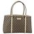 Gucci Borsa Tote GG Supreme in PVC Beige Argento 114595 Auth 142526