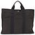 Hermès HERMES Handtasche Her LineMM aus Canvas Grau Silber Authentisch 143973 Braun - Ansicht 2