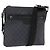 Gucci Borsa a Spalla GG Supreme in PVC Pelle Nera Argento 322279 Auth 143336 Nero