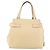 Borsa a mano Gancini in pelle beige e argento di Salvatore Ferragamo Auth hk2982 - vista 3