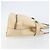 Borsa a mano Gancini in pelle beige e argento di Salvatore Ferragamo Auth hk2982 - vista 4