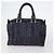 Céline Borsa CELINE Macadam C Macadam in tela PVC e pelle 5 Set Marrone Blu Navy Autentica bs29369 - vista 12