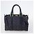 Céline Borsa CELINE Macadam C Macadam in tela PVC e pelle 5 Set Marrone Blu Navy Autentica bs29369 - vista 13