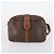 Céline Borsa CELINE Macadam C Macadam in tela PVC e pelle 5 Set Marrone Blu Navy Autentica bs29369 - vista 23
