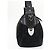 BALLY Borsa a Spalla in Pelle Scamosciata Nera Argento Auth BA6459 Nero - vista 5
